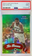 1999 Fleer Mystique #143 Tim Duncan /2500 Mint PSA 9 ***Low Pop***
