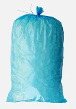 Ice Bag 10 lbs. Thick 1.75 Mil Blue Heavy Duty Plastic Quantity of 10 Per Order