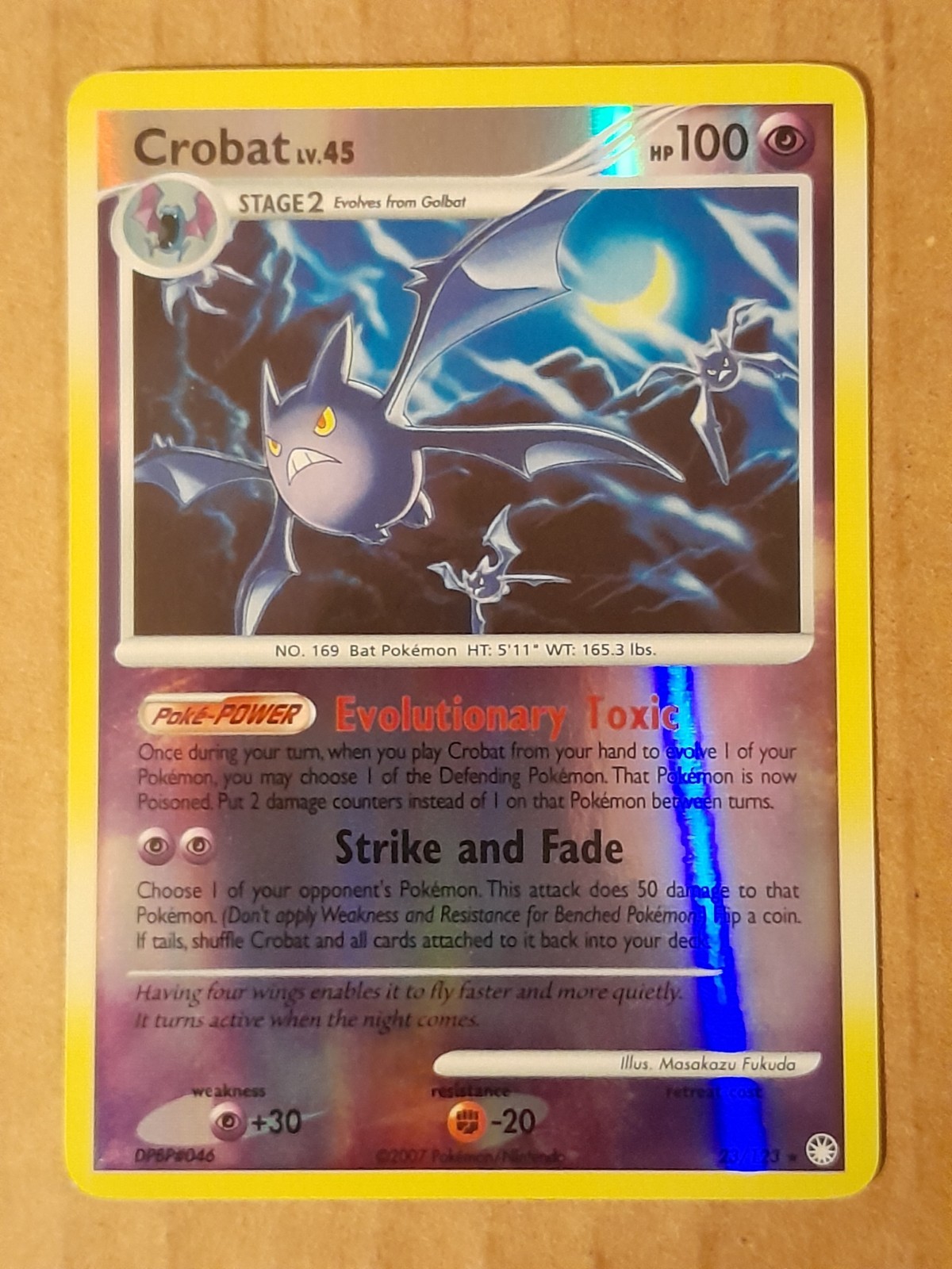 Pokemon Crobat 23/123 Mysterious Treasures Reverse Holo Rare LP-NM See Pictures