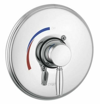 Hansgrohe Chrome Valve Trim Only Pressure Balance w/Metal Lever Handle