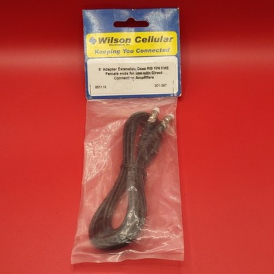 Wilson Electronics 6 ft RG174 FME Female Extension Cable 951116 301-367