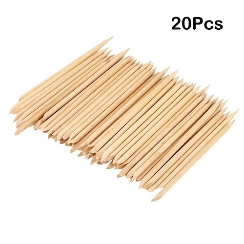 Nail Art Tool Kit Portable Orange Wooden Cuticle Remover Set for All Users - Picture 12 of 48