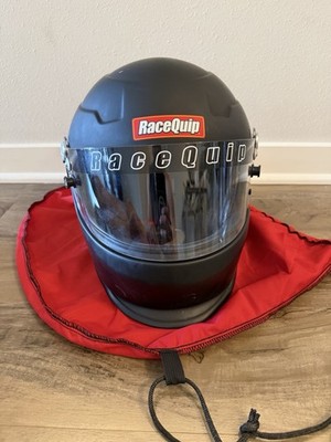 RaceQuip RQP273996 Pro15 Snell SA2015 Racing Helmet Full Face Visor (Black) L