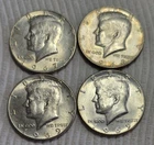 Lot Of 4 - 40% Silver Kennedy Half Dollars. .59 OzT Of Silver. A0816