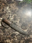 HAND FORGED D-GUARD BOWIE KNIFE