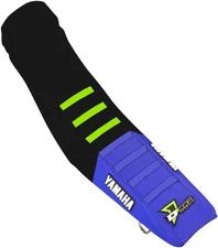 Dcor Factory Reinforced Seat Cover - Front Black w/ Green, Rear All Blue (2019 S