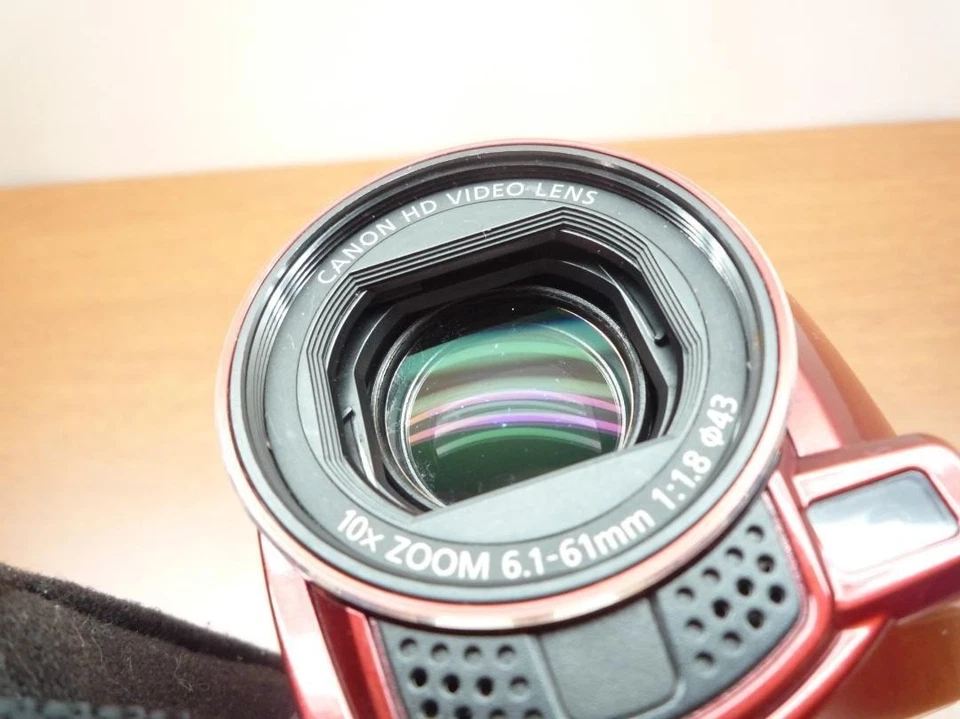 Canon iVIS HF M52 Full HD Camcorder RED Used From japan - Image 4 of 4