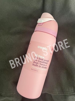 Owala FreeSip 32oz Stainless Steel Water Bottle – Light Pink, Insulated With Straw
