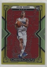 2021 Obsidian Electric Etch Red Yellow & Green Flood 59/99 Jalen Suggs #155 2u3