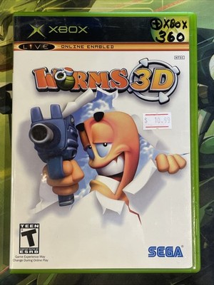 Worms 3D - Xbox Microsoft Authentic - Complete- Tested