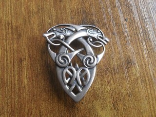 OLA GORIE SILVER BROOCH