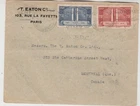 FRANCE 1936 CANADIAN WAR MEMORIAL VIMY pair on FDC to MONTREAL with MEMORIAL cds