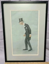 Vanity Fair - SPY Caracature Lithographic Print - Percy Melville Thornton - 1900