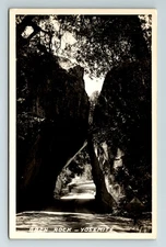 RPPC Postcard Yosimite National Park WY Arch Rock Real Photo