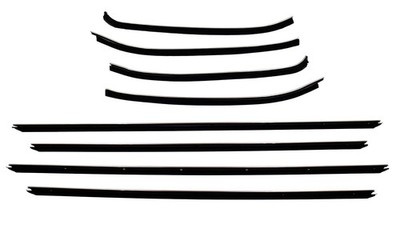 JEGS Complete Window Guide Felt Kit for 1969 Chevrolet Chevelle 2-Door