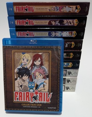 Fairy Tail Collection 1-10 (Blu-ray, DVD) w/ Slipcover READ DESCRIPTION