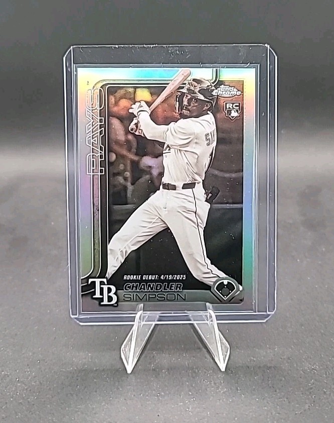 2025 Topps Chrome Update Sepia Refractor Chandler Simpson Rookie Debut #USC17