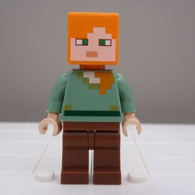 LEGO&reg; Minecraft Alex min017 Player Character Figure 21128 21169 21121