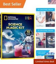 National Geographic Magic Chemistry Set Science Kit for Kids with 10 Amazin...