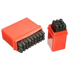Complete Crafters' Steel Stamp Set 36pcs Number & Letter Marking Tools