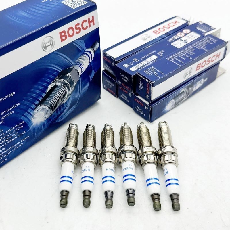 6PCS Bosch ZGR6STE2 Spark Plugs Fits For BMW E60 E90 E92 E93 135i 335i 535i OEM