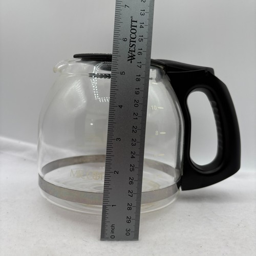 Mr. Coffee caraffa vetro di ricambio 12 tazze manico coperchio nero E222AJ *LEGGI - Foto 8 di 9