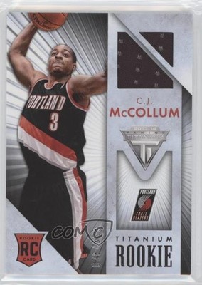 2013-14 Panini Titanium Rookie Jerseys 78/325 CJ McCollum #50 RC 0r4