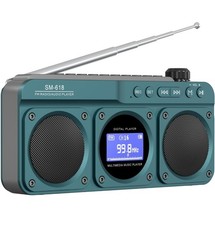 Semier Digital FM Wireless Radio Bluetooth Speaker, Handheld