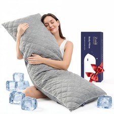 Cooling Body Pillow for Adults Side Sleeper  Pregnancy Memory Foam Insert L...
