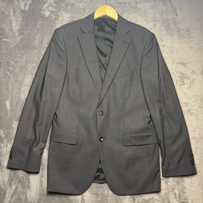 Windsor Loro Piana Blazer Mens 42 Charcoal Grey Wool Silk Sport Coat