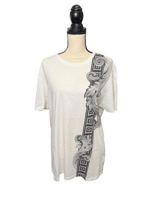Versace Collection White Baroque Men's Print Jersey Crew Neck T-Shirt XL Unisex