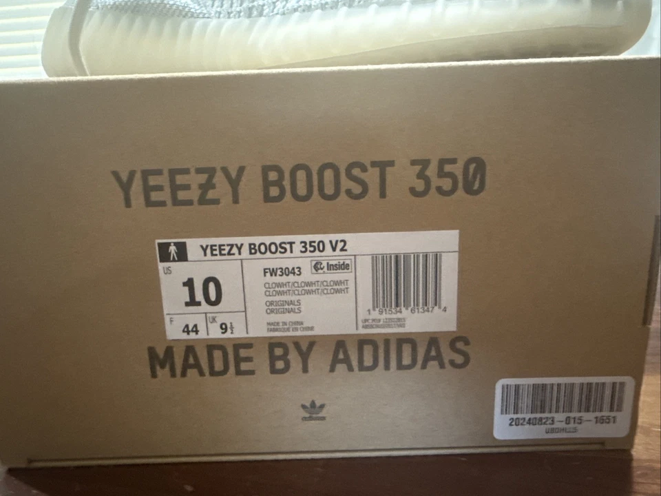 Talla 10 - Adidas Yeezy Boost 350 V2 Blanco Nube No Reflectante - NUEVO FW3043 Foto 2 de 4