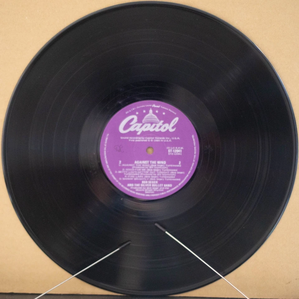 BOB SEGER - AGAINST THE WIND - Vinyl LP - Capitol - 1980 - VG FREE POSTAGE 3155 - Image 3 of 4