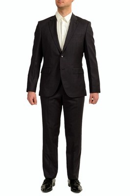 Hugo Boss Men's ''Jeckson/Lenon2'' Regular Fit 100% Wool Suit US 46R IT 56R