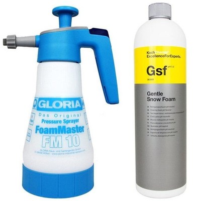 Auto Vorwäsche Set Gloria FM10 Schaumsprüher + Koch Chemie GSF Gentle Snow Foam