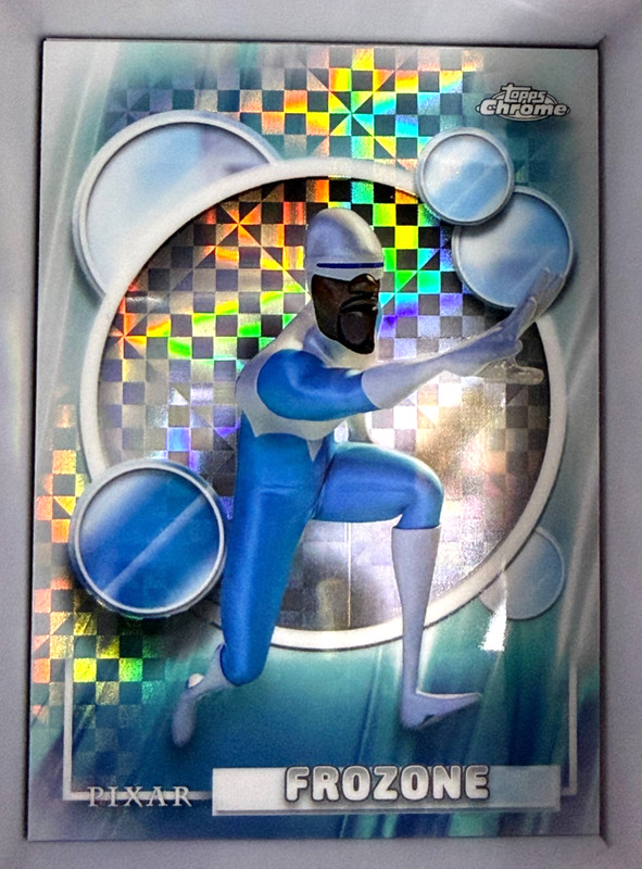 2026 Topps Chrome Disney Frozone #127 The Incredibles X-Fractor Refractor Card