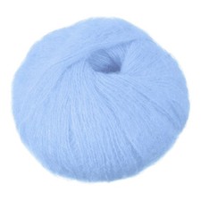 Mohair Yarn, Soft Yarn Mohair Fuzzy for Crocheting Knitting,Light Blue