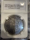 1884-P Morgan Silver Dollar, Clear Lines, Bright Shiny Luster, Encapsulated