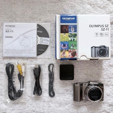 OLYMPUS SZ SZ-11 Silver Compact Digital Camera Tested Working Seller Japan