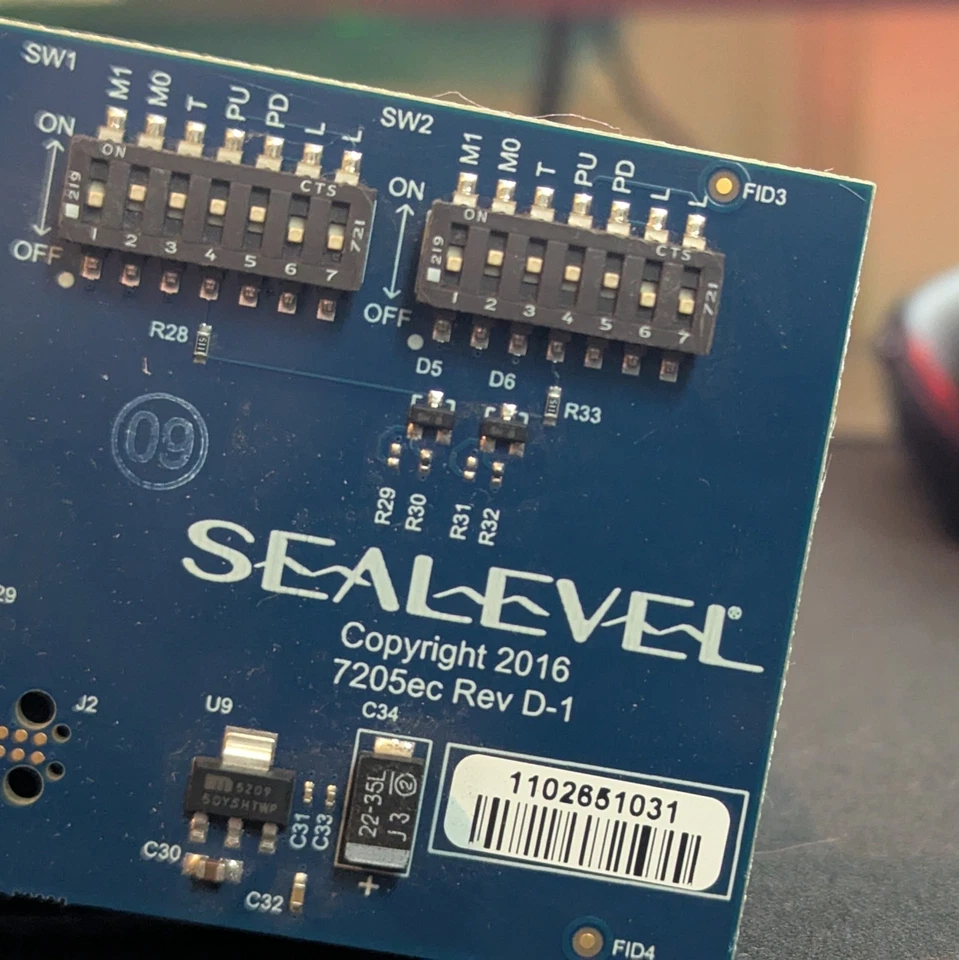 SEALEVEL 7205ec Rev D-1 Ultra COMM+2 PCIe RS-232/422/485 PCIe IC983C-R2 - Image 2 of 3