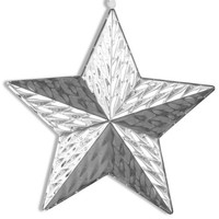 GroßEr Deko Stern AnhäNger 21 Cm - Edelstahl-DekoanhäNger Verziert Zum AufhäNgen