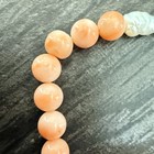 14K Solid Gold Pink Coral Angel Skin Beads Bracelet 7.25 Inches. — photo 5