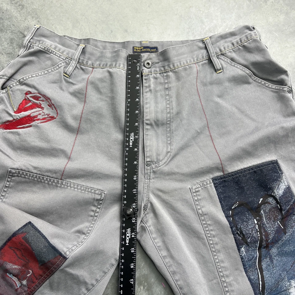 Pantalones de mezclilla vintage Ecko Unltd gris colección Marvel Daredevil talla 40 Foto 4 de 4