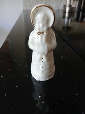 Florentine China Lady Figurine With Dulverton Crest Made in England