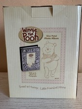 Disney Winnie the Pooh Silver Plated & Velvet “BABY” Photo Album NEW (V)