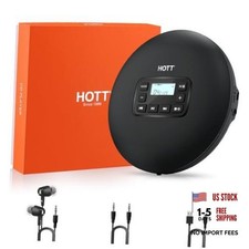 HOTT C204 Basic Portable CD Player with Anti-Skip Protection - AA Battery