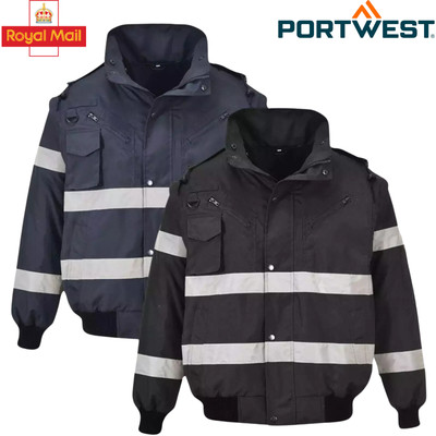 Portwest Herren Iona 4-in-1 Bomberjacke Wasserabweisend Komfort Winter Warm Mantel
