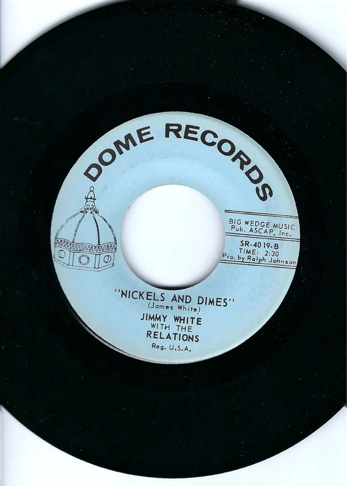 GARAGE/PYSCH- JIMMY WHITE W/THE RELATIONS- "DIAMOND-COATED BANANA BUSH"- DOME-NM Foto 2 de 2