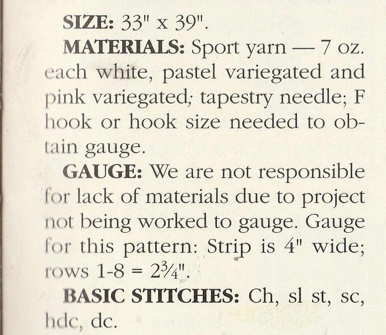 Bebé afgano de encaje de piña - 33" x 39" - hilo deportivo - patrón de ganchillo SOLO Foto 2 de 2