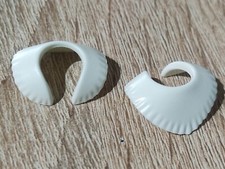 PLAYMOBIL x2 WEISSER HALS WEISSE MANTEL TRAPPER DORFBEWOHNERIN DORFBEWOHNERIN...